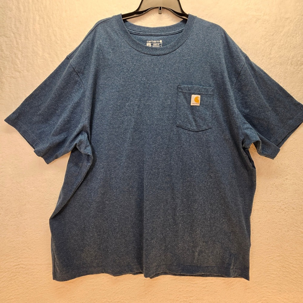 Carhartt Mens Pocket T-Shirt 3XL Loose Fit Short Sleeve Workwear Durable  Rugged